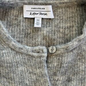 & Other Stories Heather Gray Cardigan